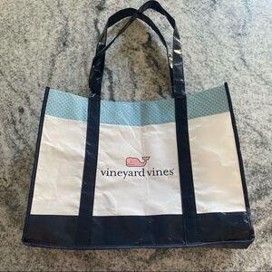 16" Vineyard Vines Reusable Shopping Tote Bag Storage Travel Groceries